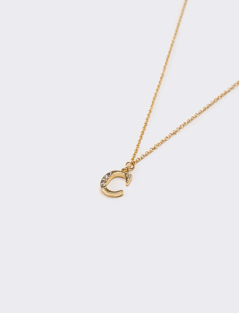 Collana donna con lettera iniziale - var 2