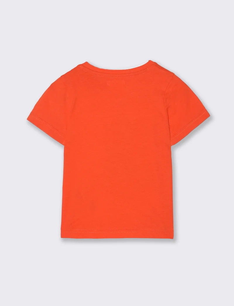 T shirt con stampa da neonato - Corallo