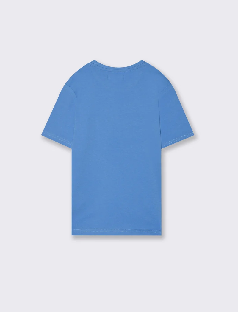 T-shirt mezza manica da bambino - Blu cobalto