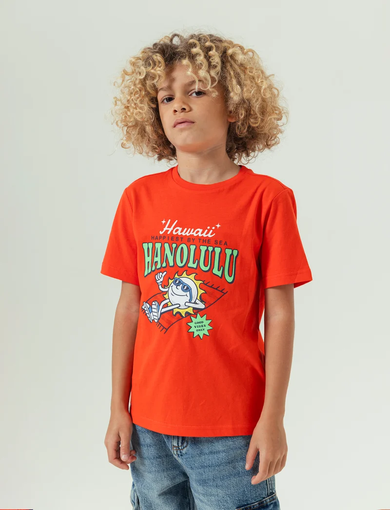 T-shirt mezza manica da bambino - Aragosta