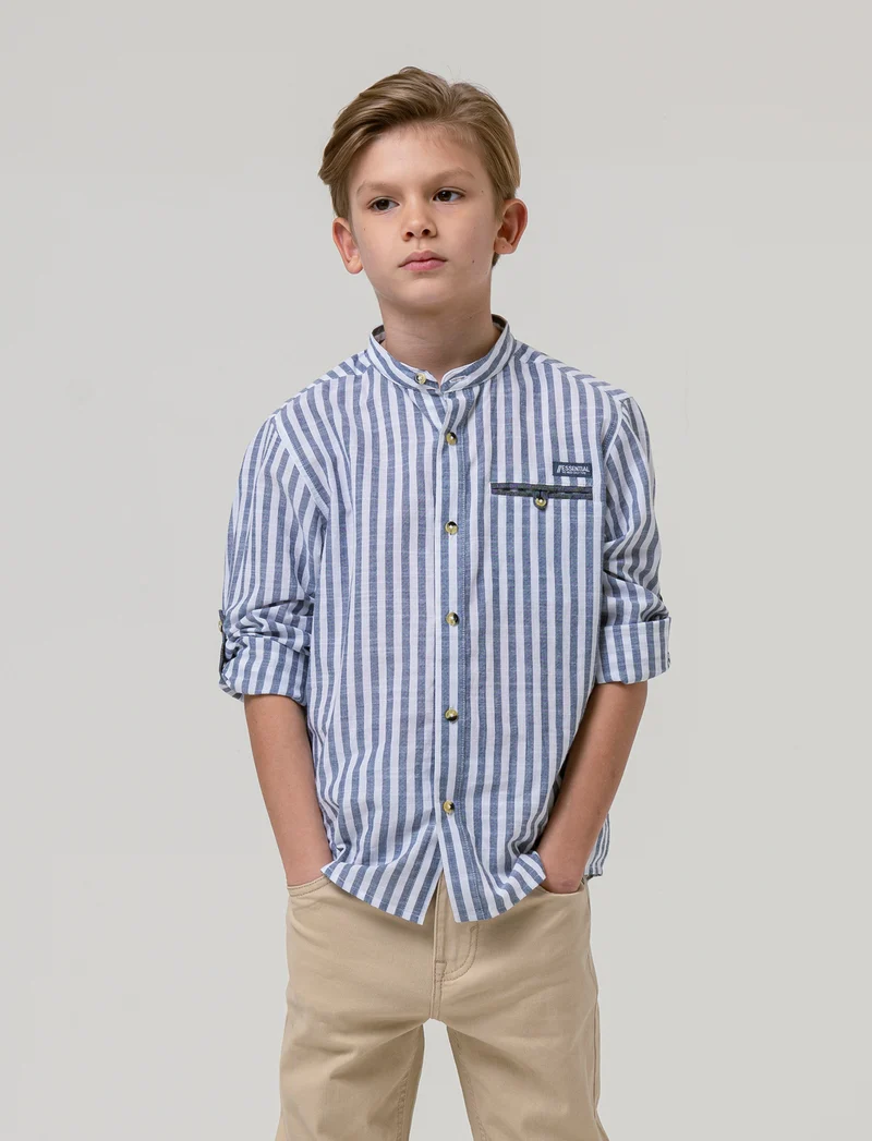 Camicia bastoncino da bambino - Righe