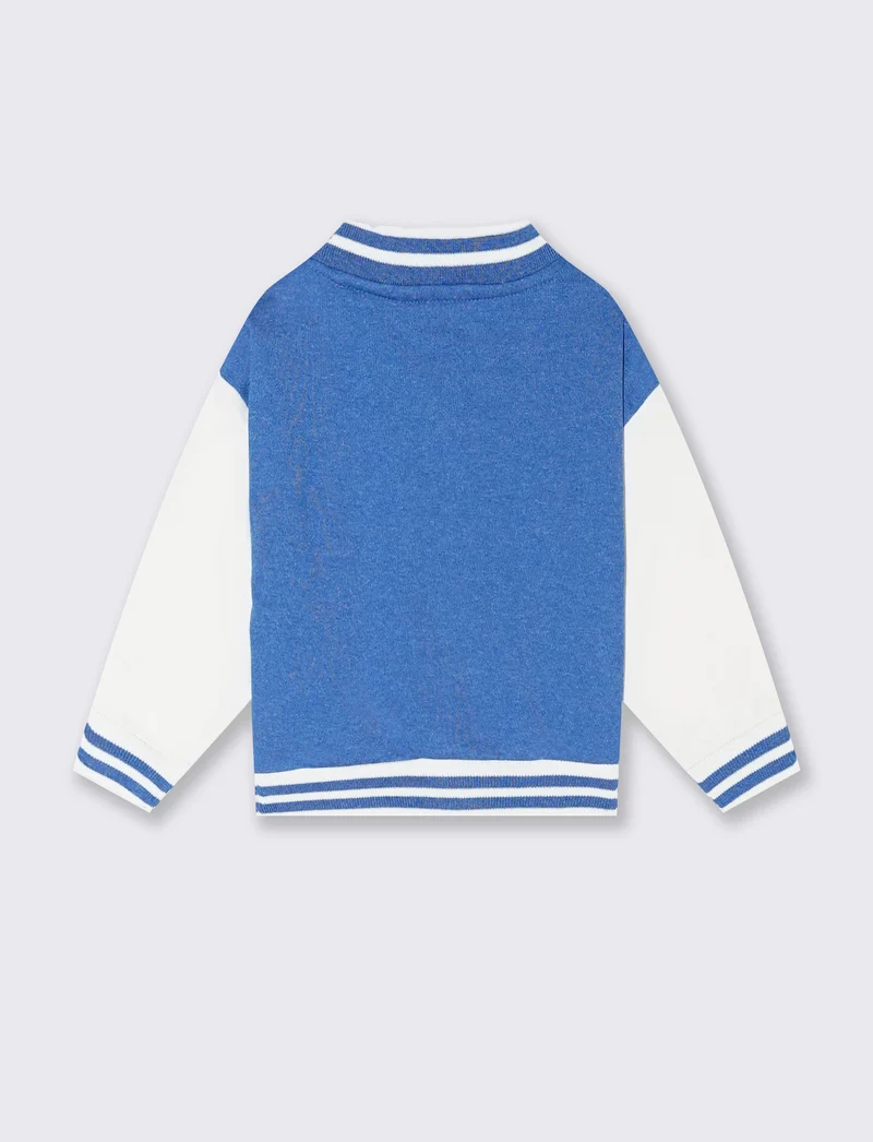 Felpa Mickey Mouse con bottoni da neonato - Blu cobalto