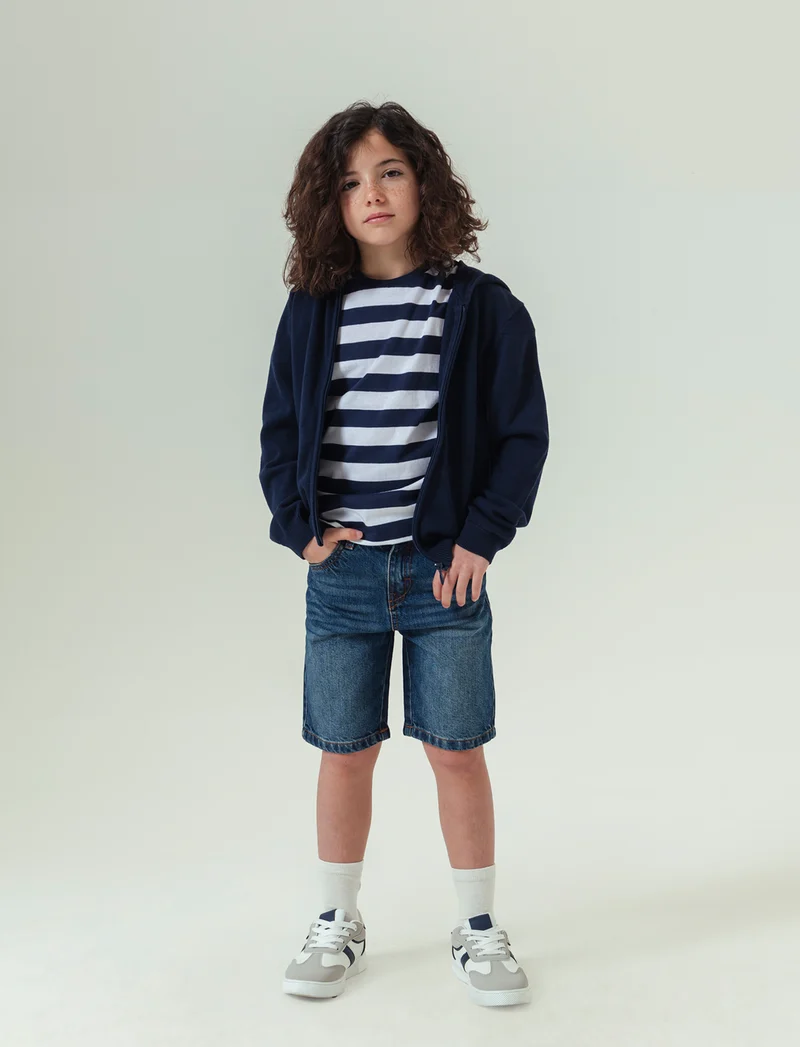 Bermuda in denim da bambino - Denim