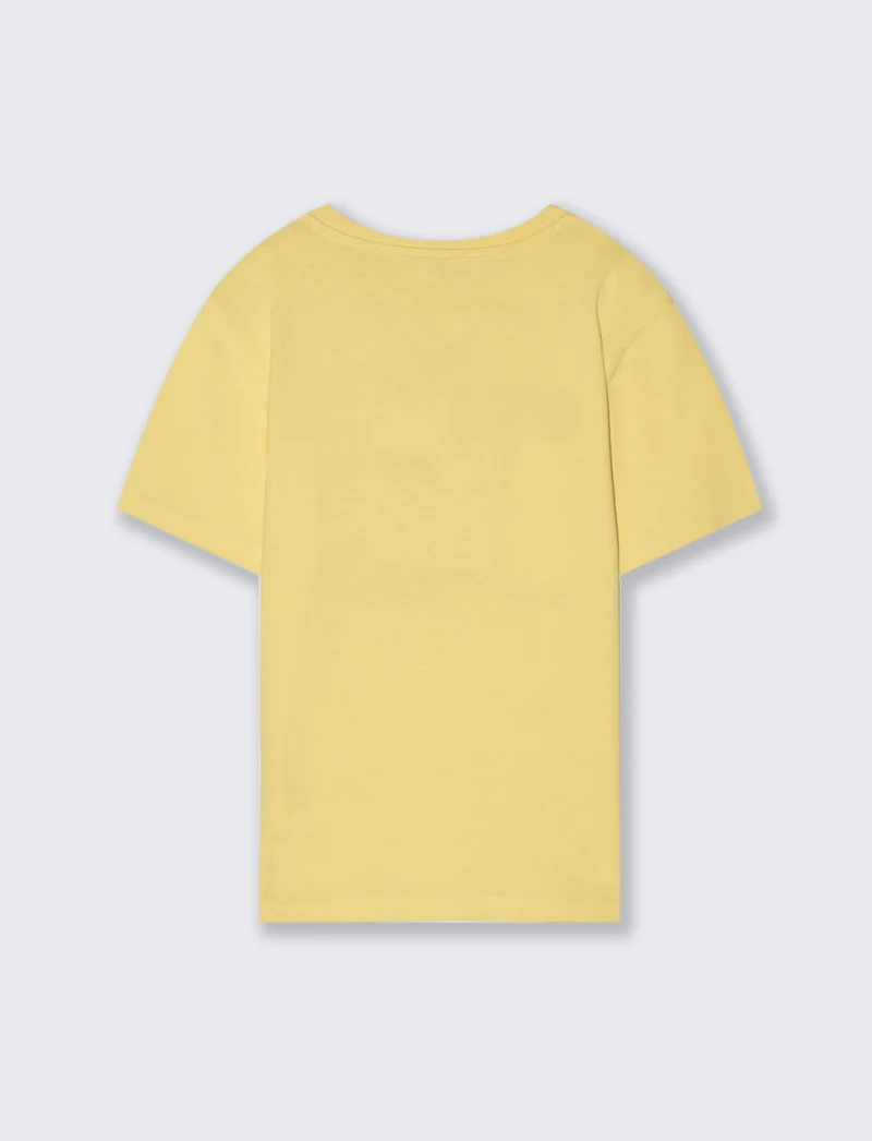 T-shirt coreana da bambino - Giallo