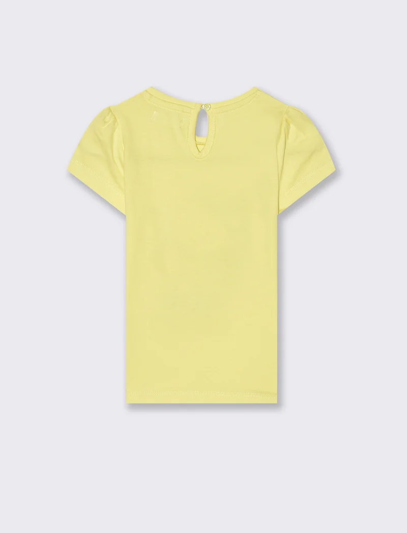Maglia con stampa da neonata - Giallo