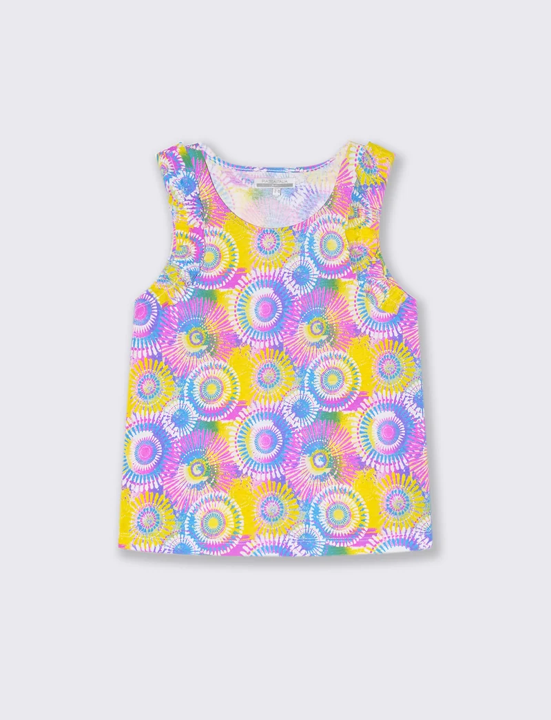 Canotta stampata da bambina - Multicolore