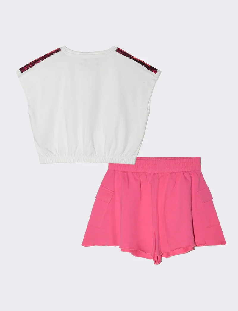 Completo due pezzi bambina - Bianco