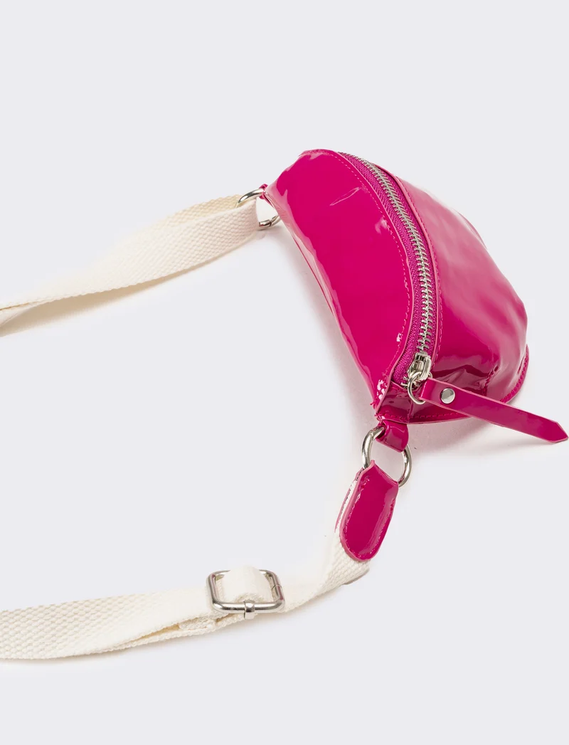 Marsupio bambina in vernice - Fuxia