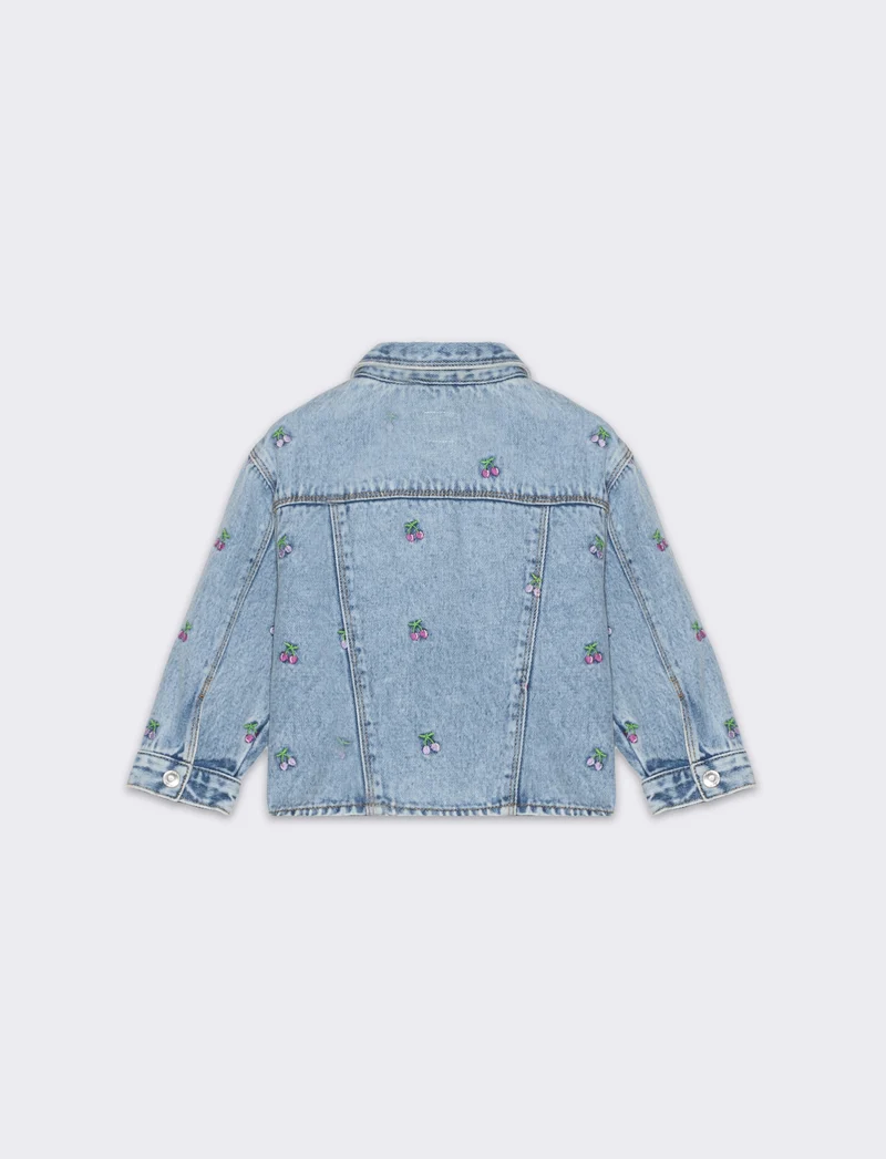 Giacca camicia in denim da neonata - Denim