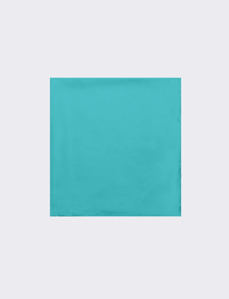 Foulard donna quadrato tinta unita 60 x 60 cm - Verde