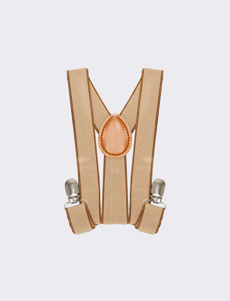 Bretelle uomo fantasia - Beige