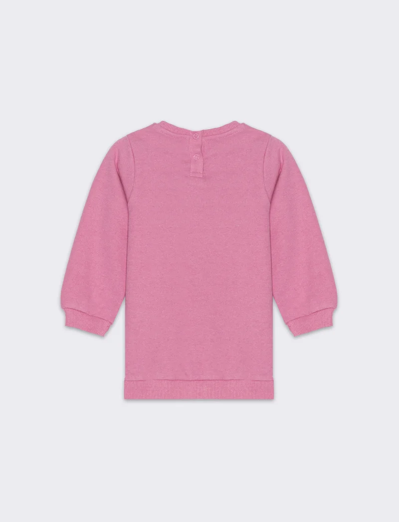 Abito in felpa Minnie da neonata - Rosa