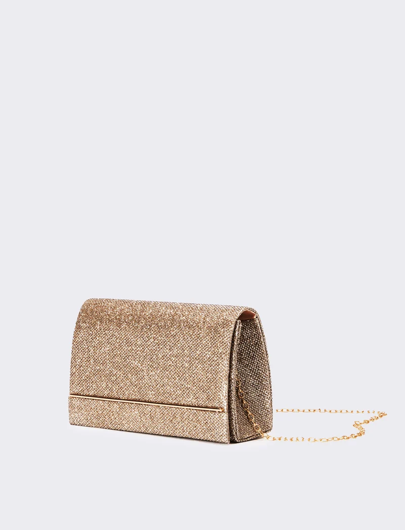 Pochette donna cerimonia in lurex - Rosa
