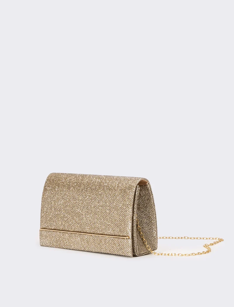 Pochette donna cerimonia in lurex - Oro