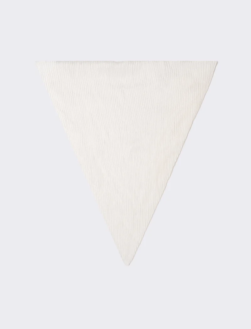 Foulard donna unito quadrato - Bianco