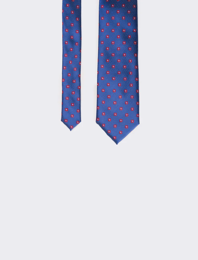 Cravatta uomo - Blu-rosso