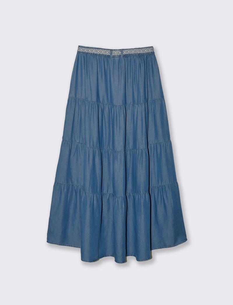 Gonna lunga da donna - DENIM SCURO