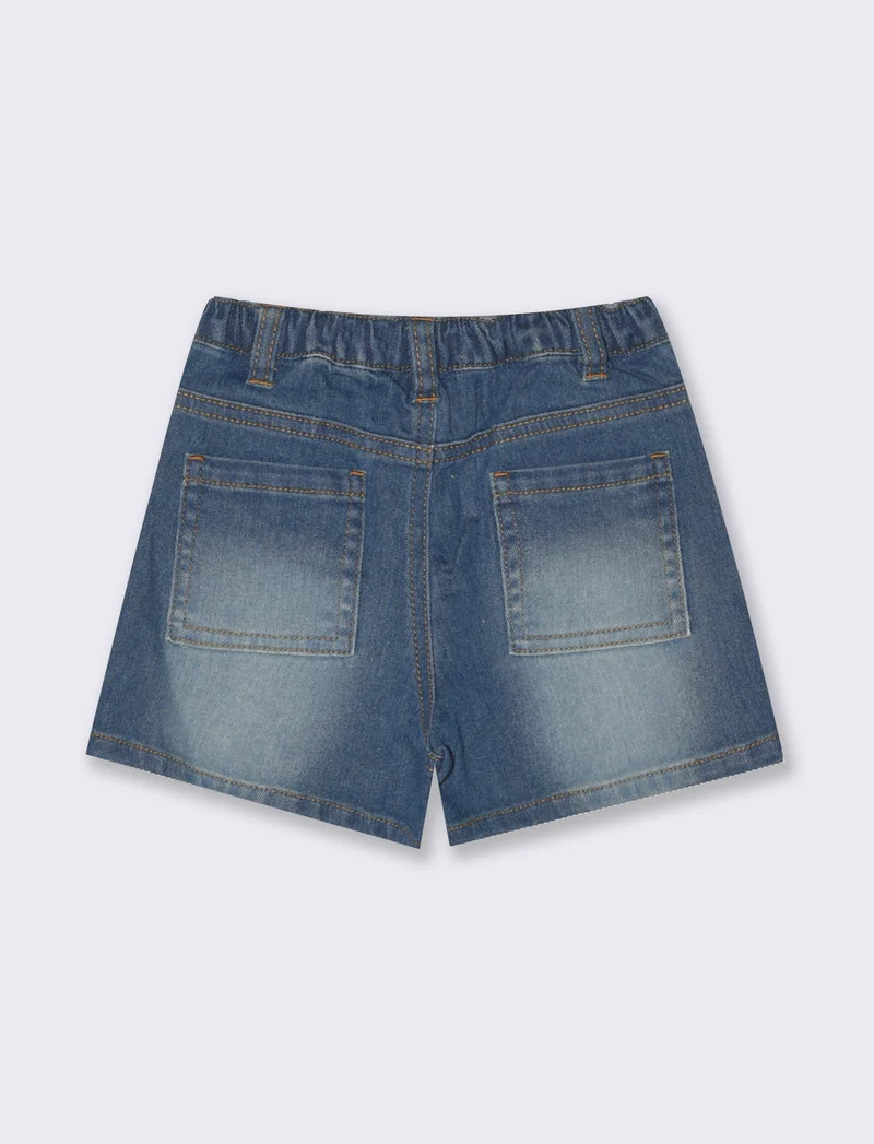 Shorts in denim da neonata - Denim