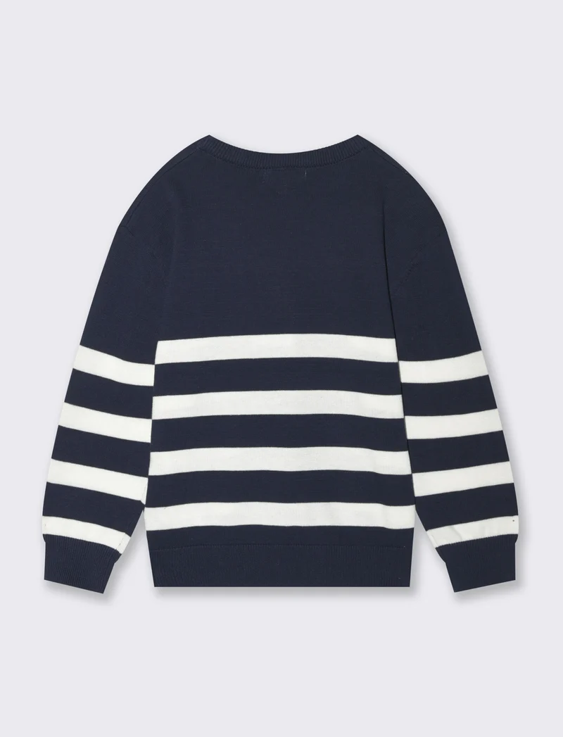 Maglia a righe da bambino - Blu