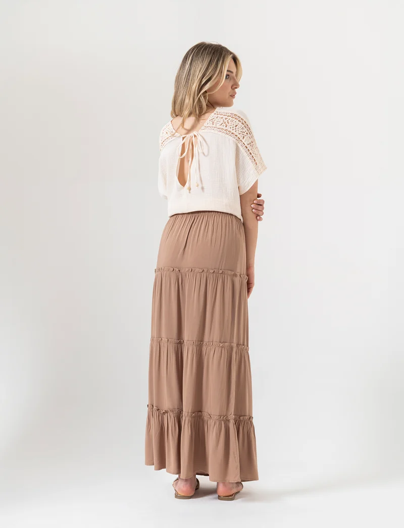 Gonna lunga da donna - Caramello