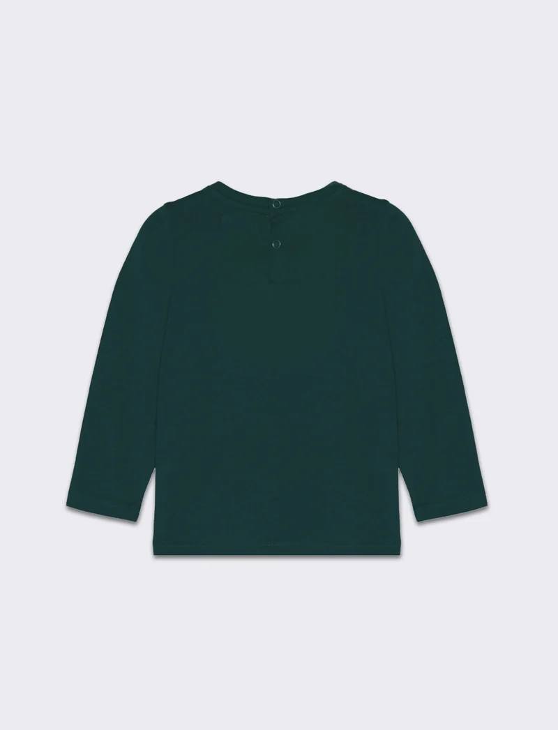 Maglia con stampa colorata da neonato - Verde