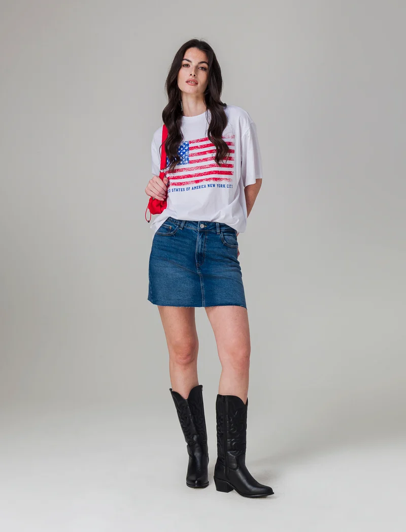 T-shirt stampata da donna - var 1