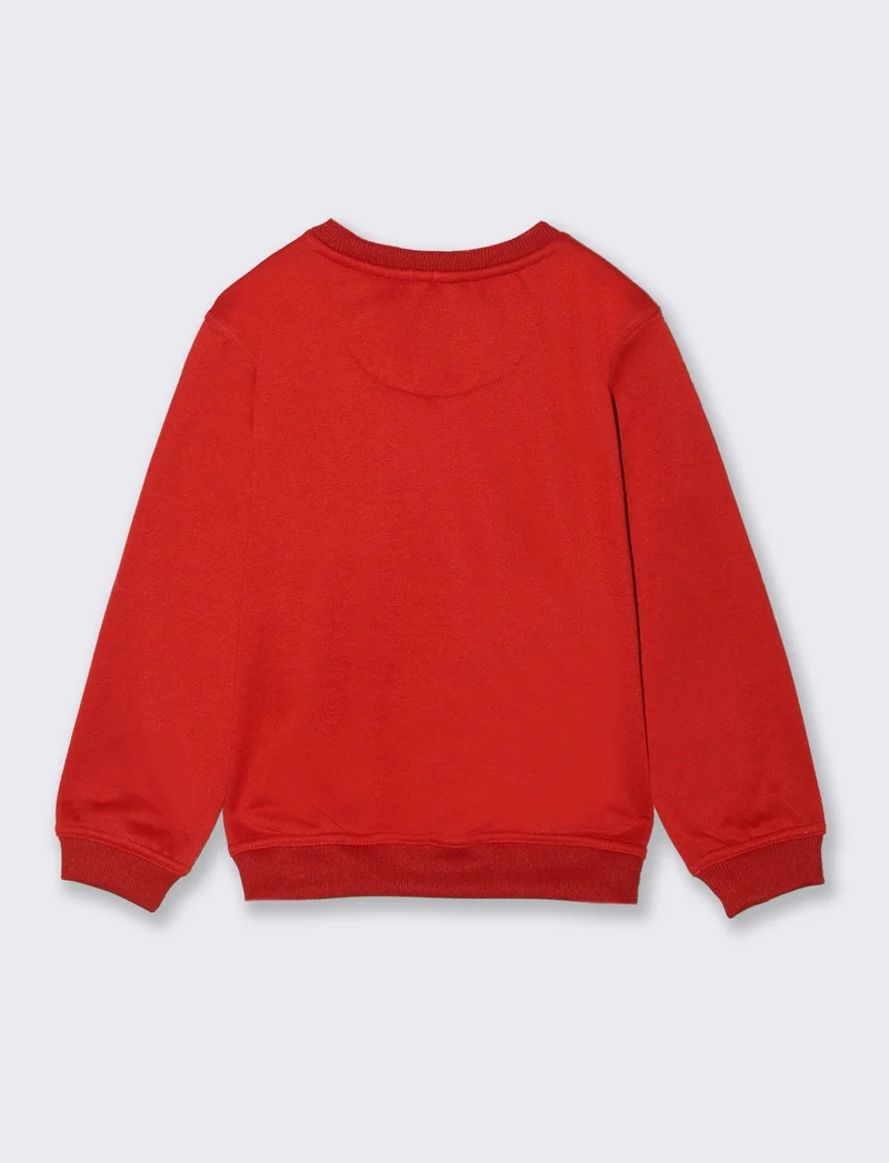 Felpa con cappuccio - Rosso