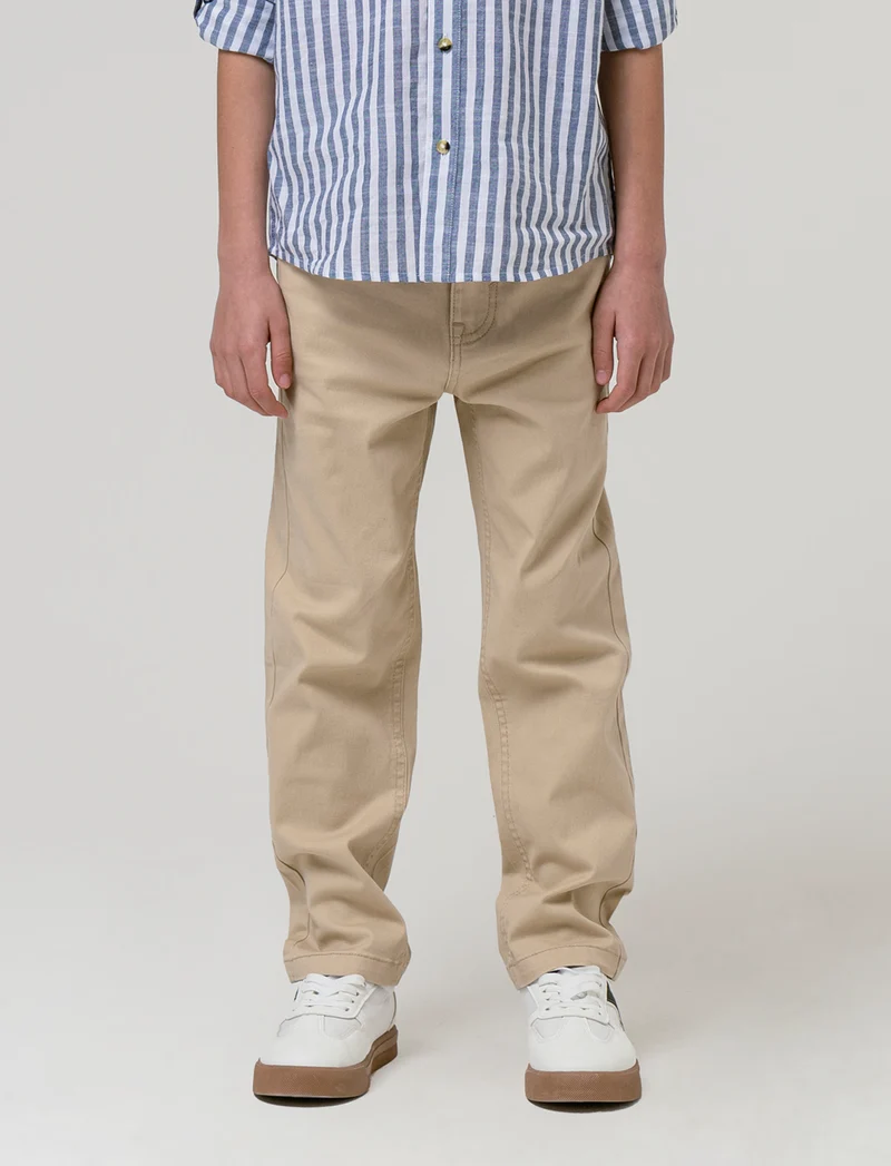 Pantaloni 5 tasche da bambino - Beige