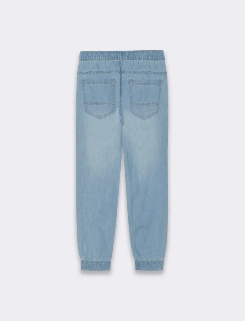 Jogger in denim leggero da bambino - Denim chiaro