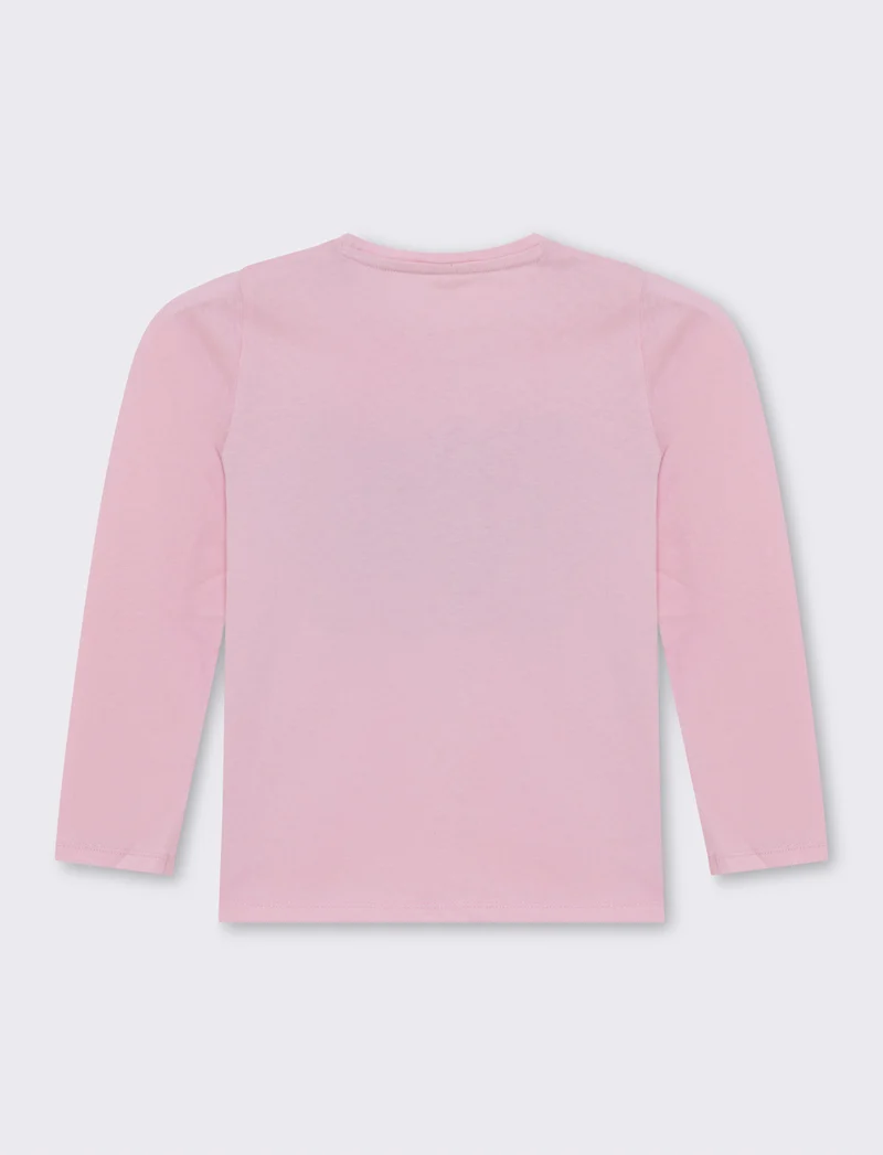 T-shirt stampa frontale da bambina - Rosso