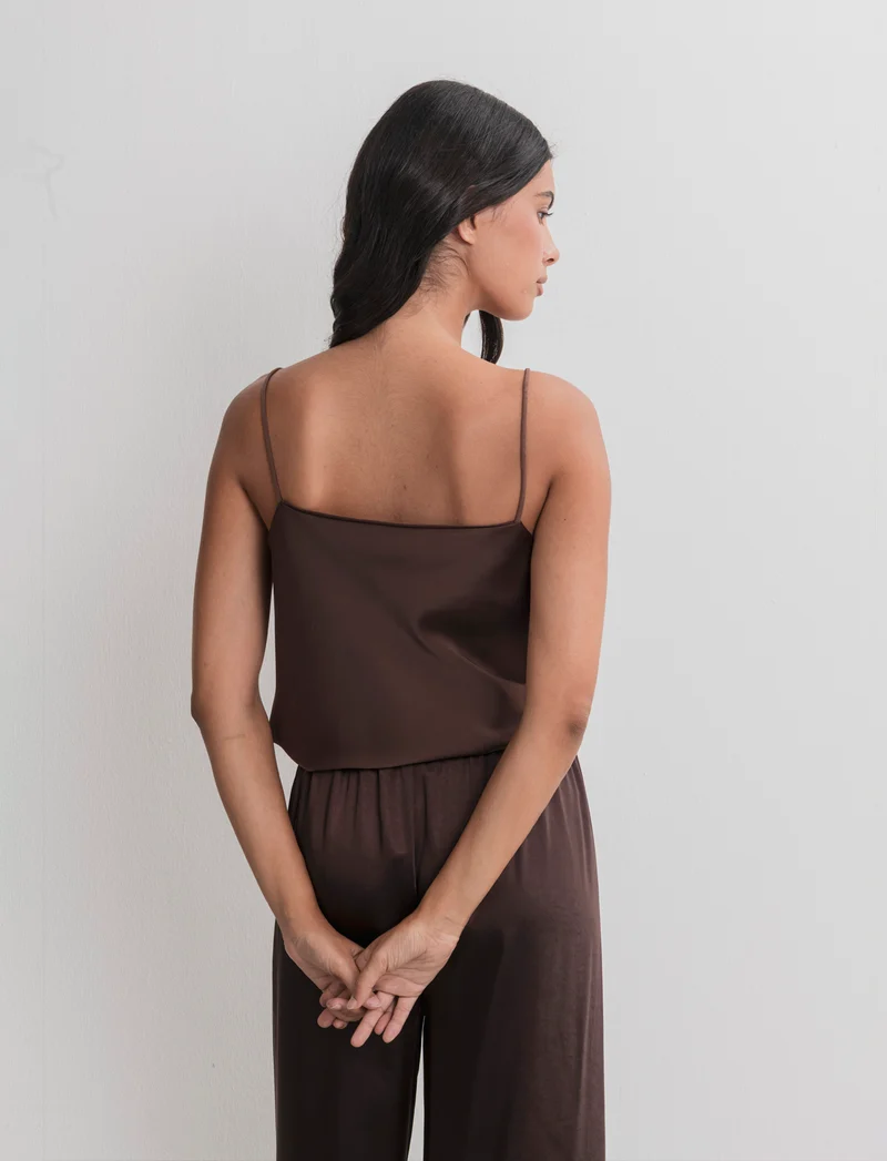 TOP IN SATIN - Moro