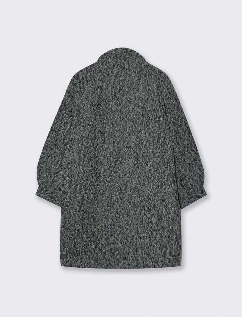 CAPPOTTINO CON MANICHE A 3/4 - Grigio