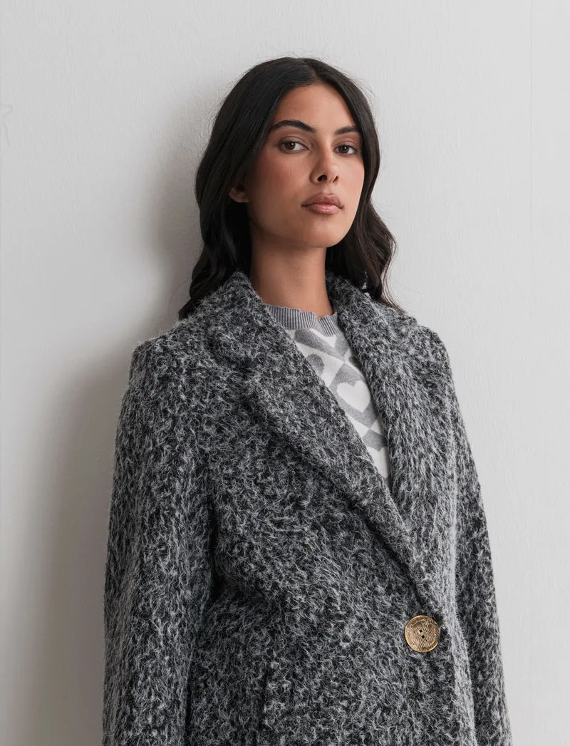CAPPOTTO MONOPETTO - Grigio