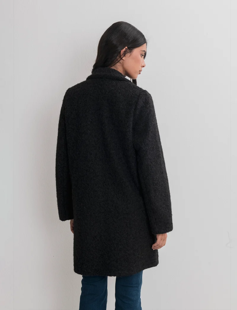 CAPPOTTO MONOPETTO - Nero