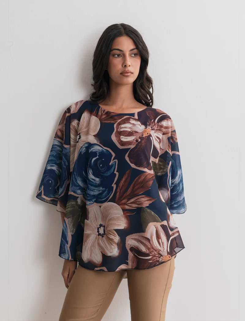 CASACCA STAMPATA - Blu