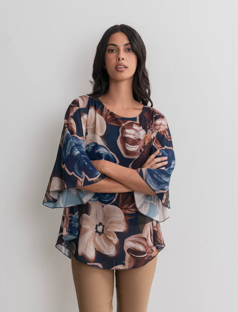 CASACCA STAMPATA - Blu