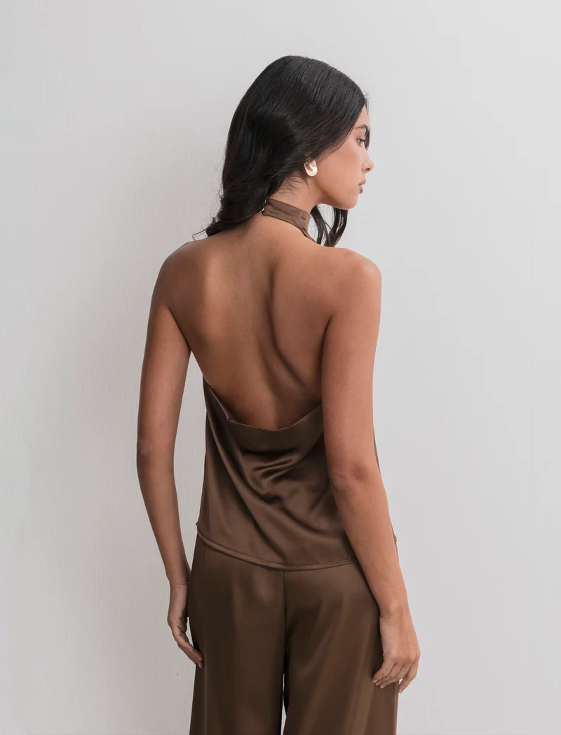 TOP HALTERNECK - Moro