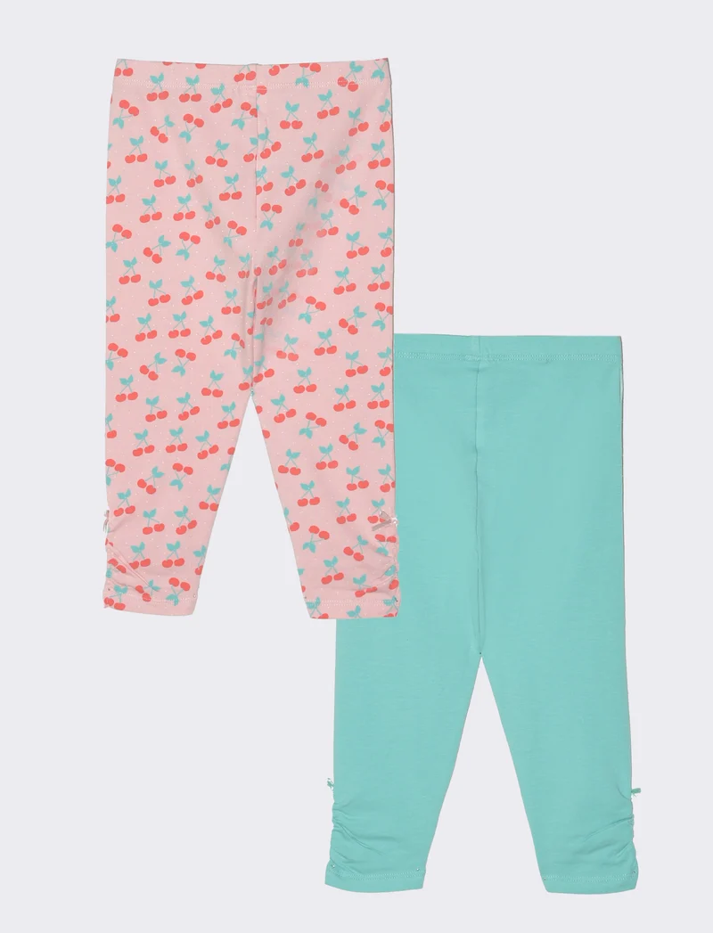 Leggings BIPACK da neonata - Verde acqua
