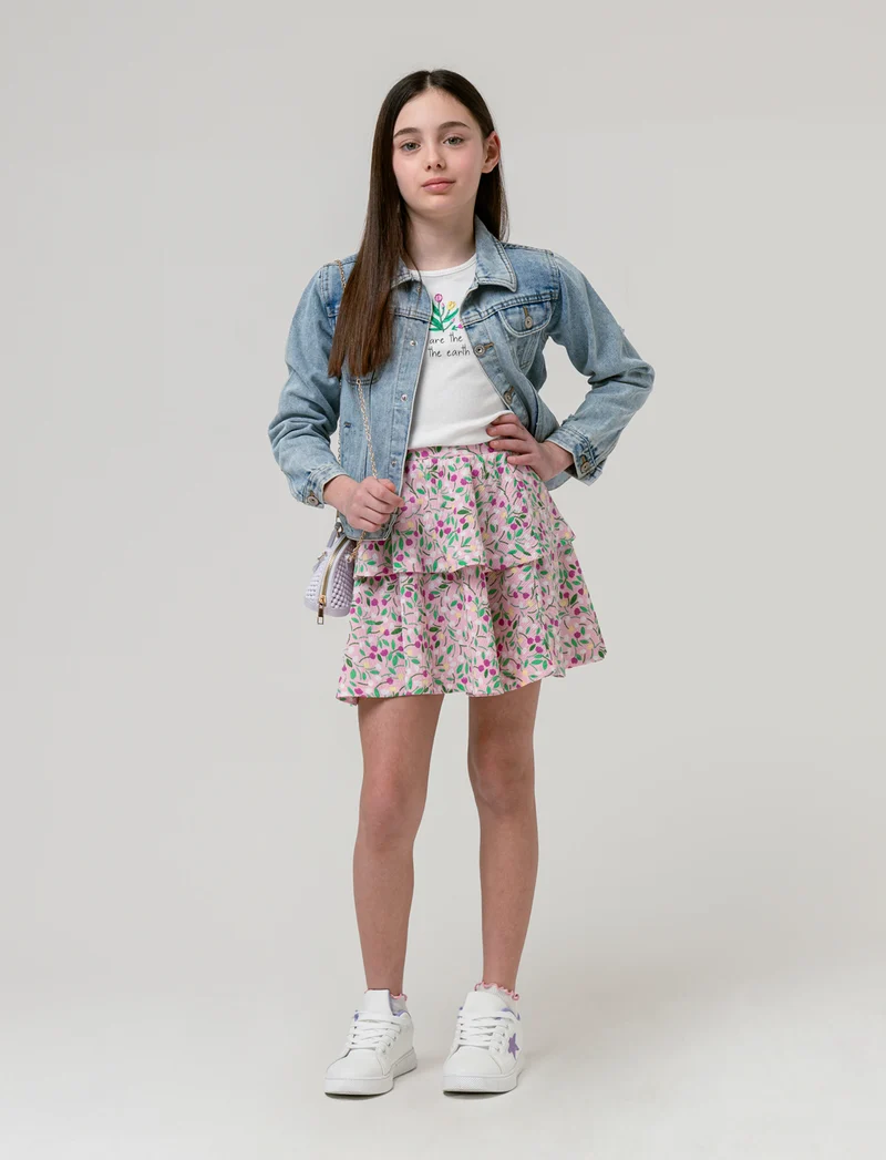 Giacca in jeans da bambina - Denim chiaro