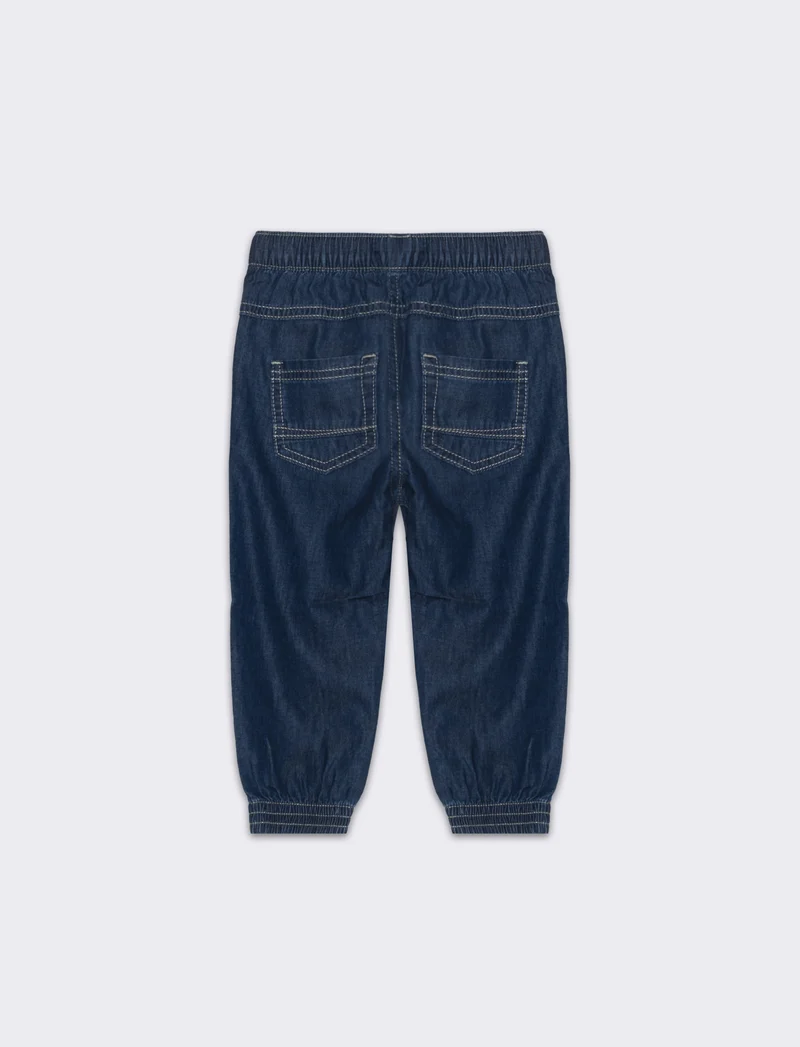 Jeans modello cargo da neonato - Denim
