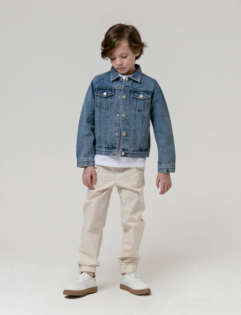 Giubbotto in denim da bambino - Denim