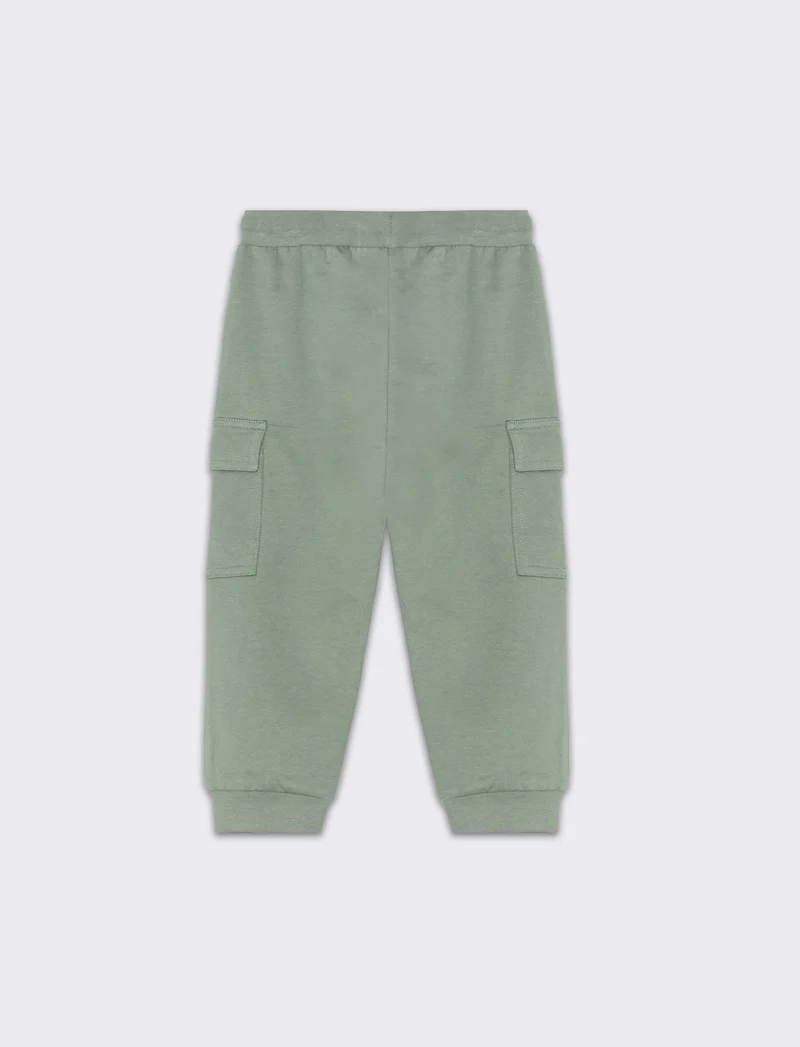 Jogger in felpa da neonato - Verde salvia