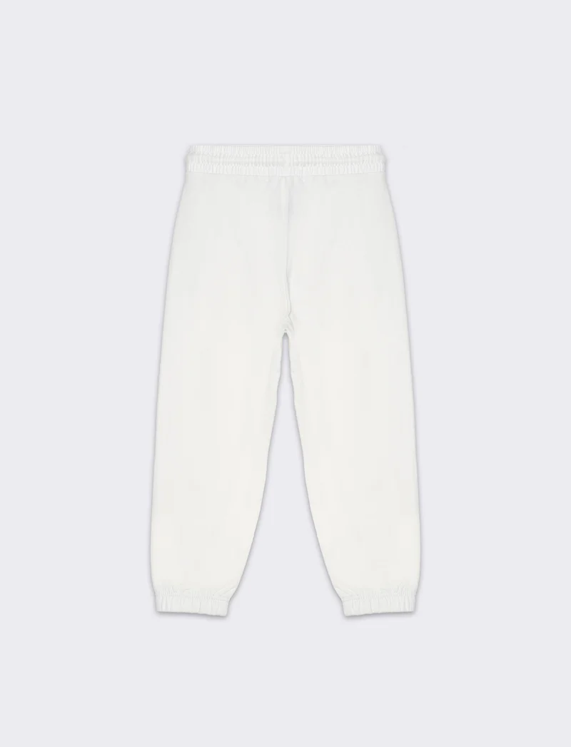 Pantaloni in cotone da bambino - Bianco latte