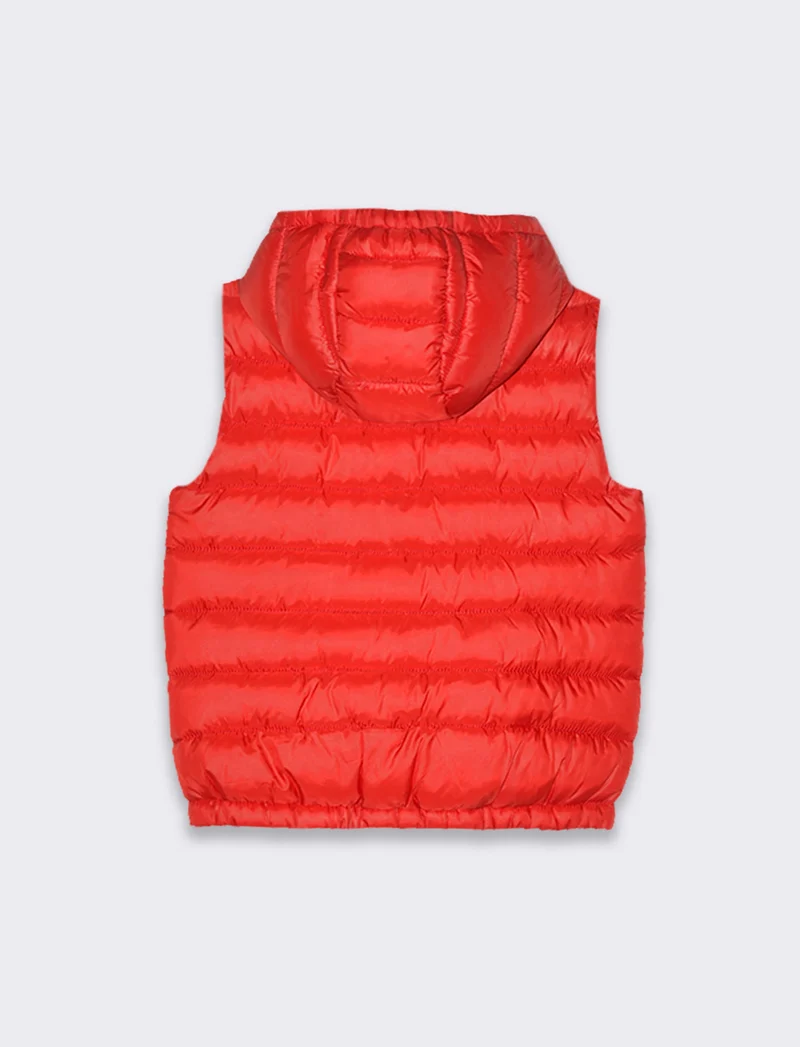 Gilet trapuntato leggero da bambino - Rosso