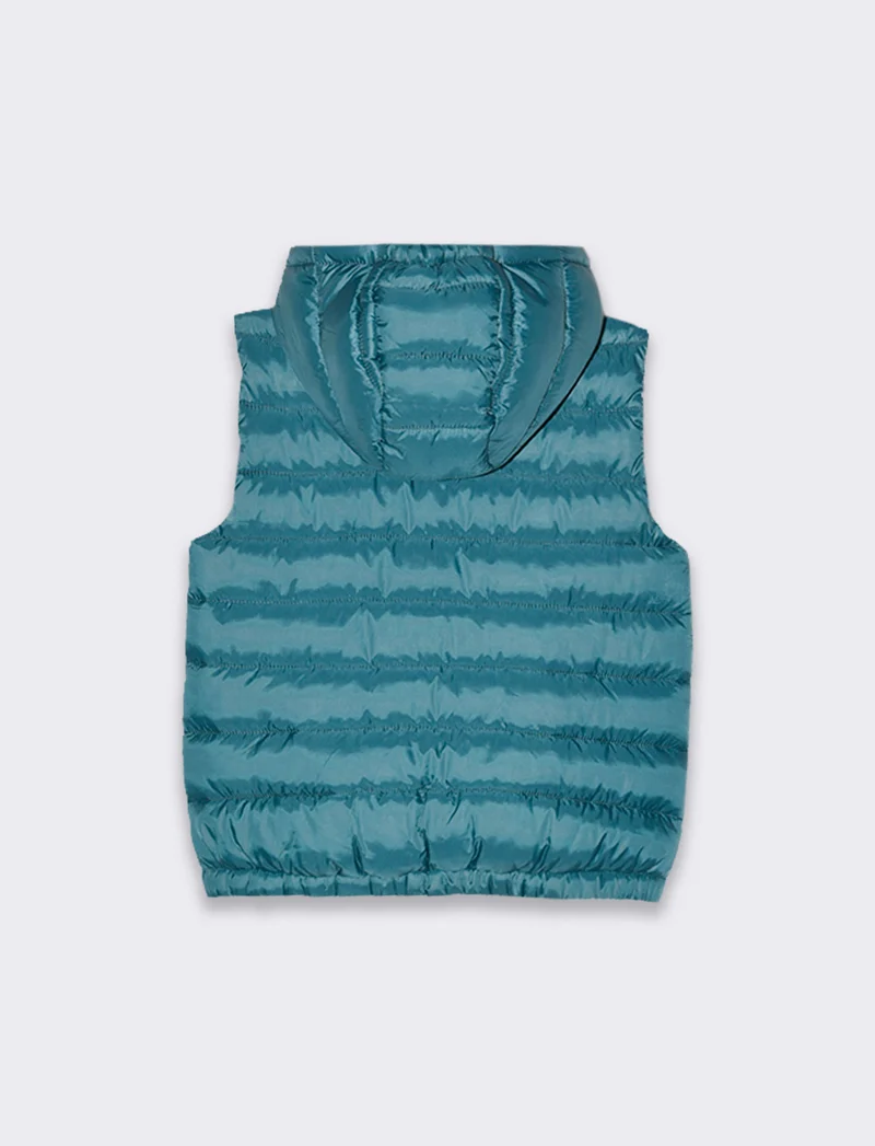 Gilet trapuntato leggero da bambino - Verde Ottanio