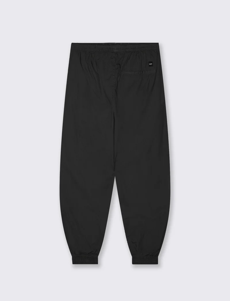 Pantaloni Jogger in Cotone con Laccio - Nero