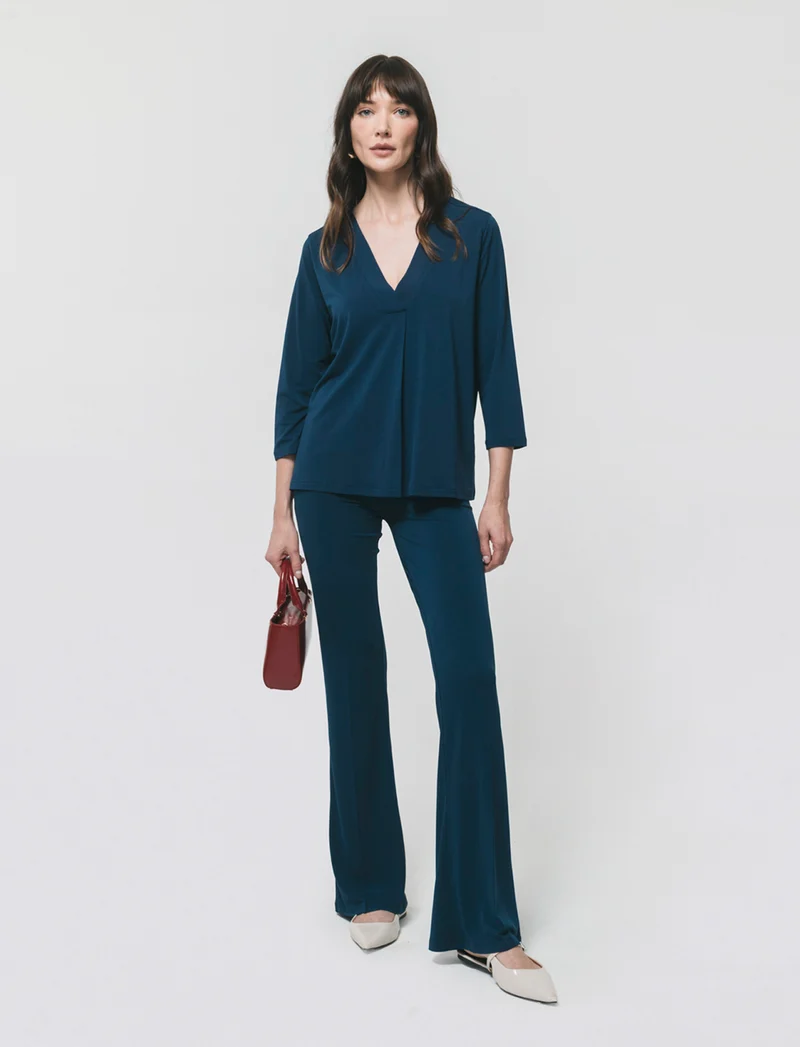 Leggings Basico Flare - Blu