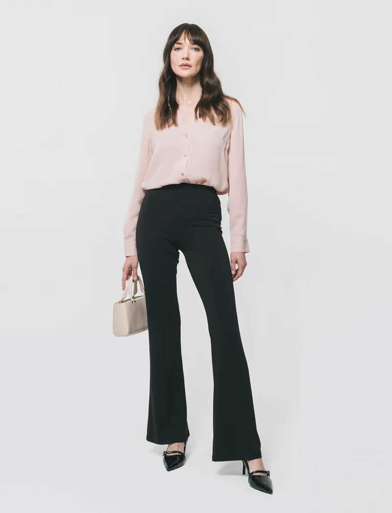 Leggings Basico Flare - Nero