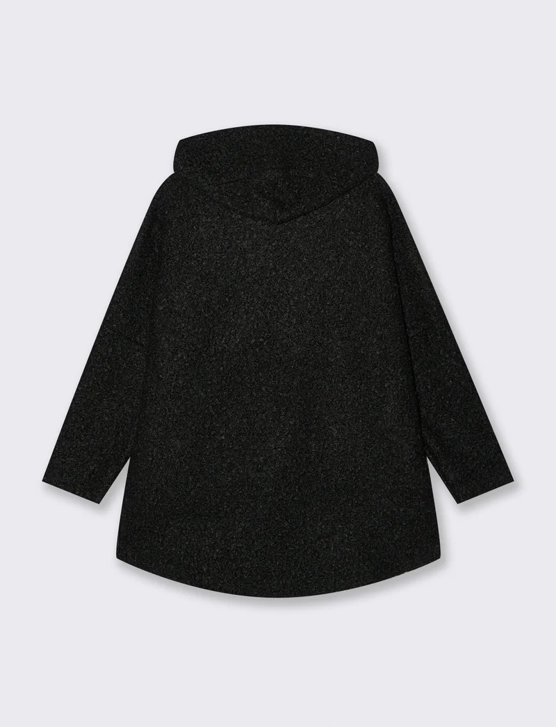 GIACCA IN TESSUTO ARRICCIATO - Nero