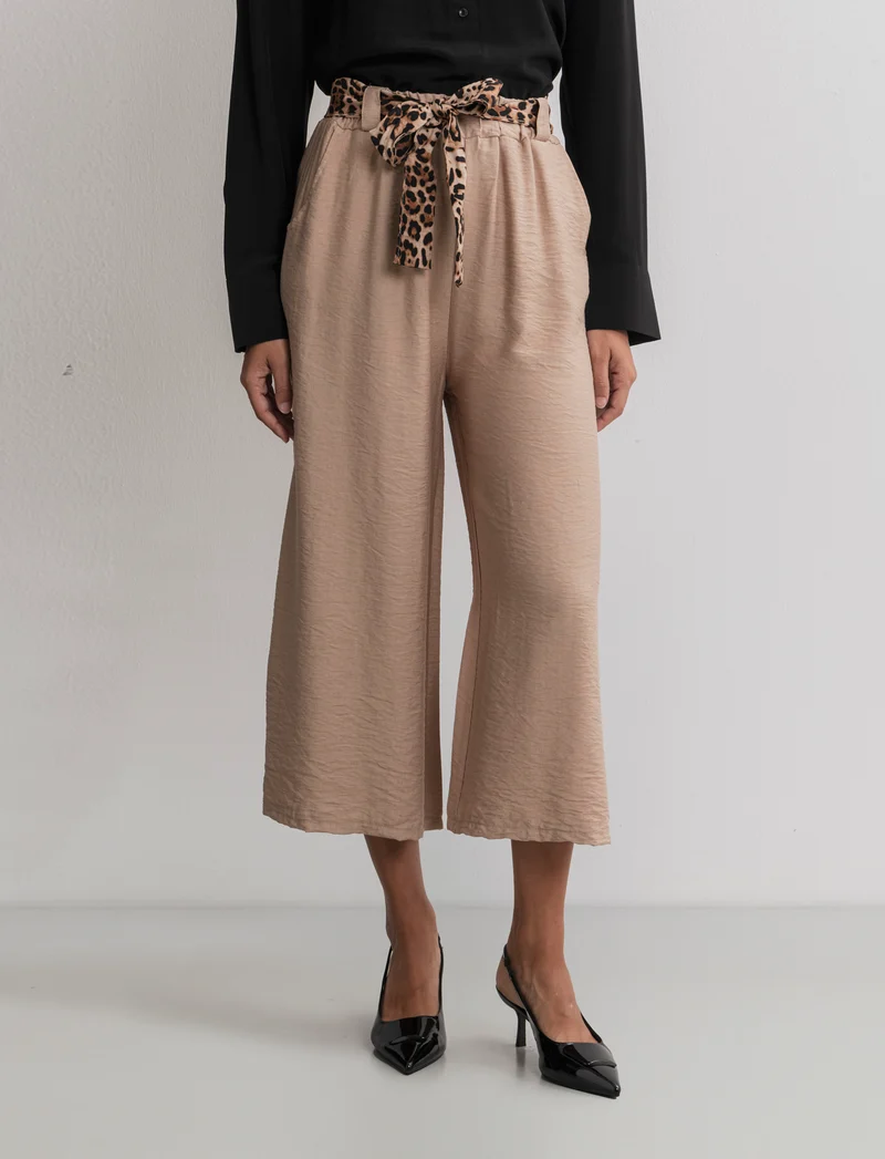 PANTALONE COULOTTE - Cammello